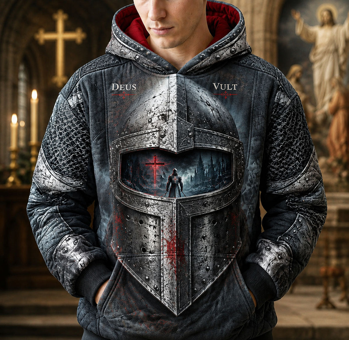 Templar Helmet Vision Hoodie