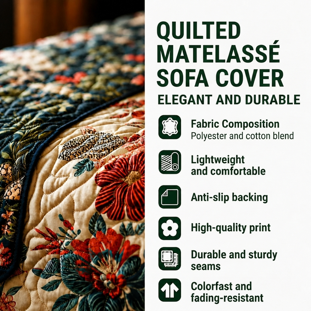 Annora - Quilted Sofa Cover Chalet Winters