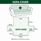 Aracely - Quilted Sofa Cover Snowman Smiling