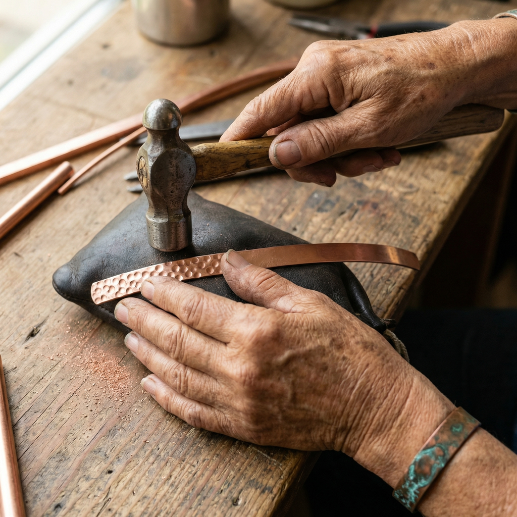 צמיד קרסול מנחושת